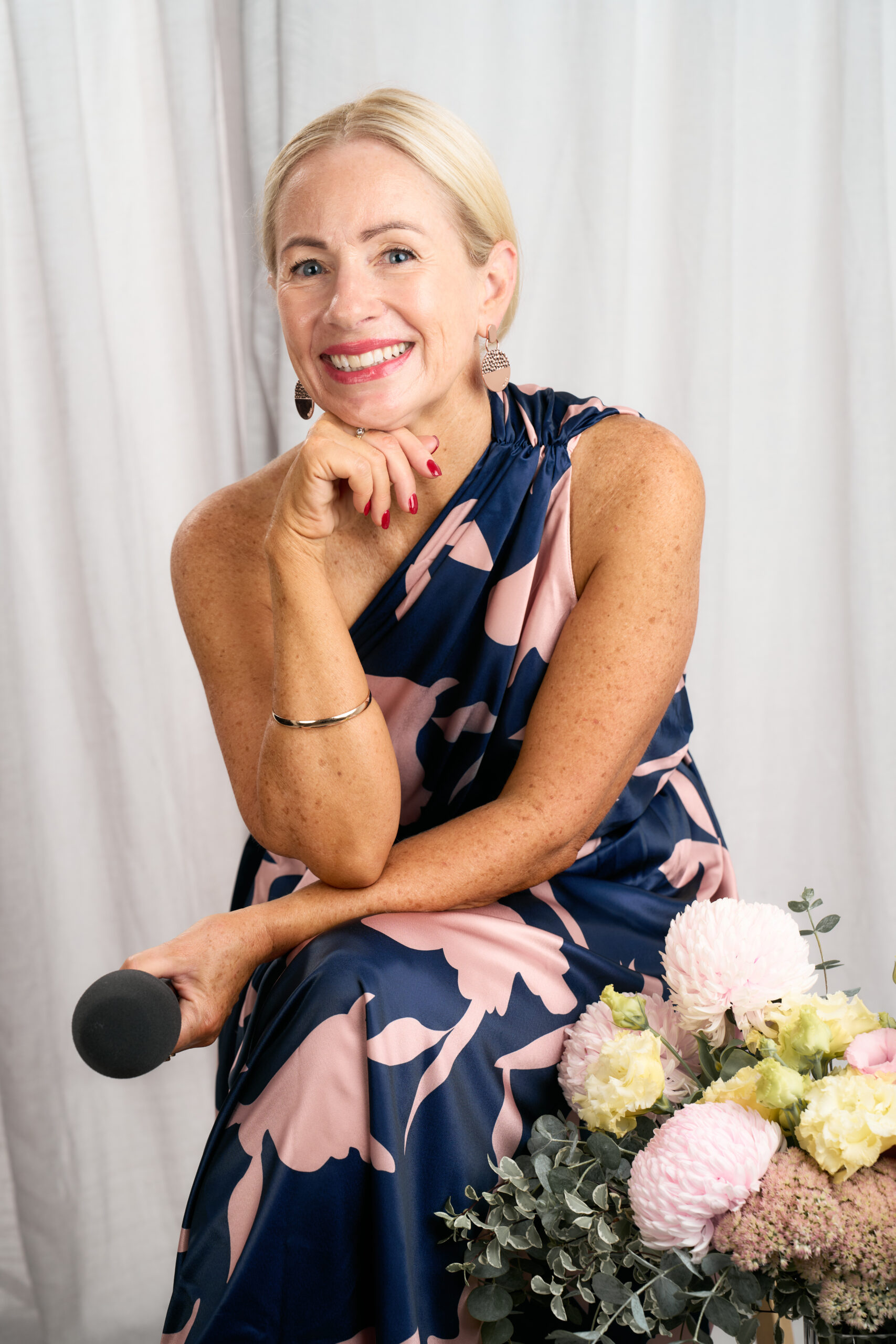 Jacki seated printed dress
